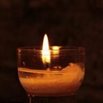 yarhtzeit candle glowing