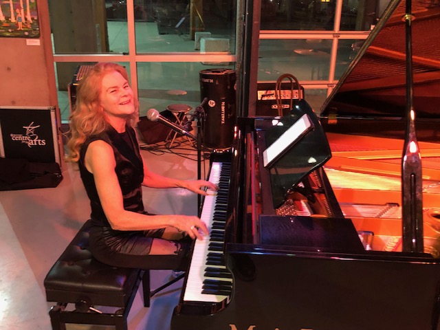 Trish Dalgleish at the piano